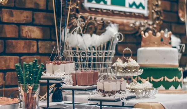 assorted desserts on top of table