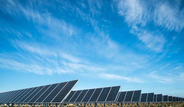 solar panel under blue sky